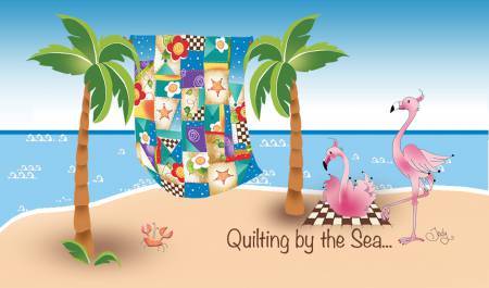 Quilting by the sea - Magnet