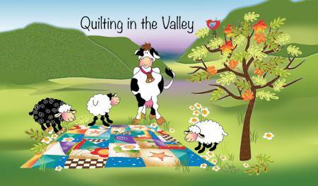 Quilting in the valley - Magnet