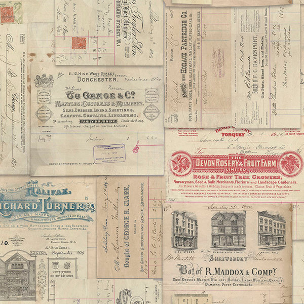 Vintage Receipt / Meterpreis 22,00 €